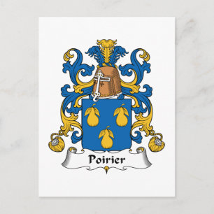 Poirier Family Crest Briefkaart