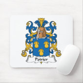 Poirier Family Crest Muismat (Met muis)