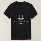 Poirot gebruikt uw kleine grijze T-shirt (Design voorkant)