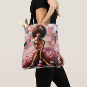 Poise and Punch: Ballerina Boxer Canvas Tas (Dichtbij)
