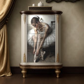 Poised Ballerina Dancer Decoupage Tissuepapier