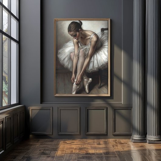 Poised Ballerina Dancer Decoupage Tissuepapier