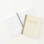Poised & Powerful Ivory and Gold Spiral Notebook Notitieboek (Binnen)