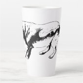 Poised Stride – zijprofiel Latte Mok (Voorkant)