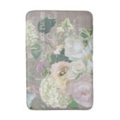 Poised Taupe French Market Floral Peonies Badmat (Voorkant Verticaal)