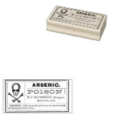 POISON Apothecary Label Rubber Stamp Rubberstempel (Gestempeld)