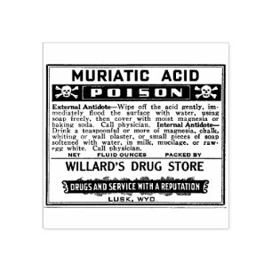 POISON Apothecary Label Rubber Stempel
