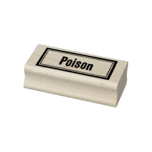 POISON Apothecary  Label Rubber Stempel
