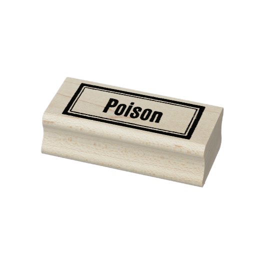 POISON Apothecary  Label Rubber Stempel (Stempel)