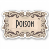 Poison Apothecary Vertical Label (Voorkant)