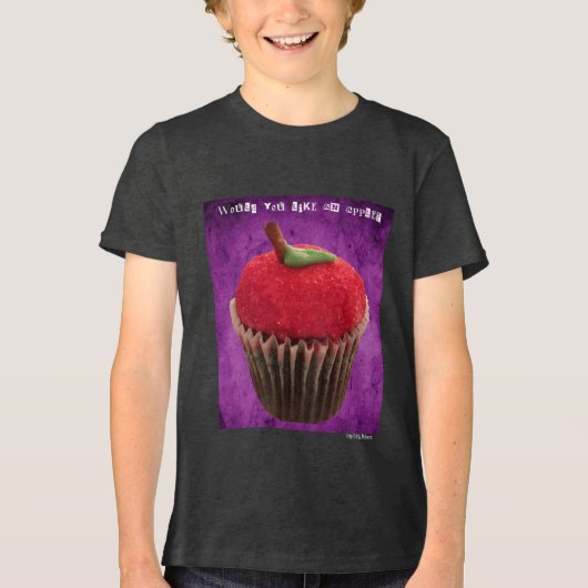 Poison Apple Cupcake Tri-Blend Shirt (Voorkant)