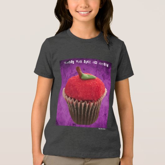 Poison Apple Cupcake Tri-Blend Shirt (Voorkant)