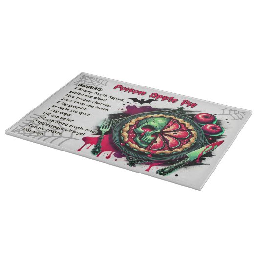 Poison Apple Pie – Een sinister stukje Halloween Snijplank (Hoek)