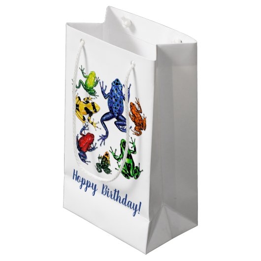 Poison Arrow Frog (Poison Dart frog) Gift Bag Klein Cadeauzakje (Voorkant Gekanteld)