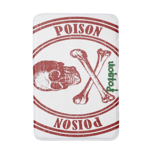 Poison Bathroom Bathmat Badmat (Voorkant Verticaal)