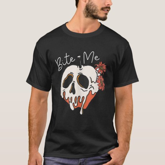 Poison Bite Me Wicked Apple Herfst Halloween T-shi T-shirt (Voorkant)