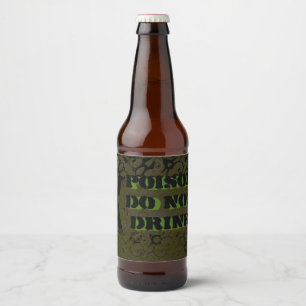 Poison Bottle Labels Halloween Industrial Grunge Bier Etiket