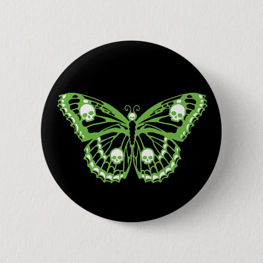 Poison Butterfly Ronde Button 5,7 Cm (Voorkant)