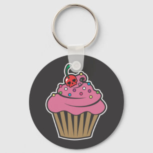 Poison Cherry Cupcake Sleutelhanger