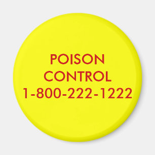 POISON CONTROL1-800-222-1222 MAGNEET