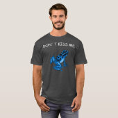 Poison Dart Frog Blauw Gift Fokker Grappig T-shirt (Voorkant volledig)