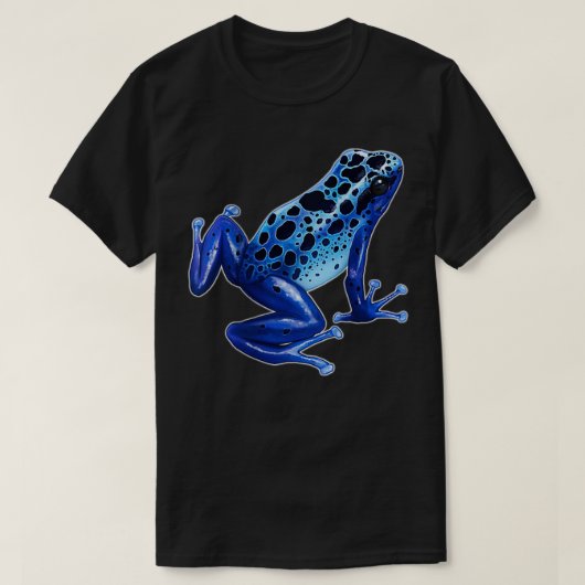 Poison Dart Frog  Blue  Amphibian  I Love Frogs  T-shirt (Design voorkant)
