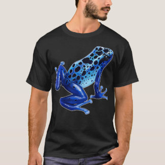 Poison Dart Frog  Blue  Amphibian  I Love Frogs  T-shirt