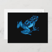 Poison Dart Frog Blue Funny Wild Dierenvriend Feestdagenkaart (Voorkant / Achterkant)