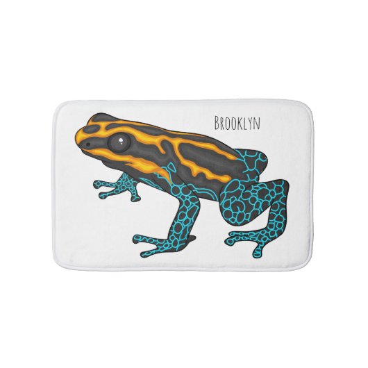 Poison dart frog cartoon illustratie badmat (Voorkant)
