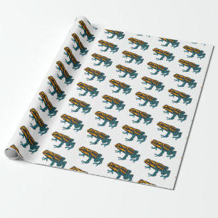 Poison dart frog cartoon illustratie cadeaupapier
