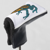 Poison dart frog cartoon illustratie golfheadcover (3/4 voorkant)