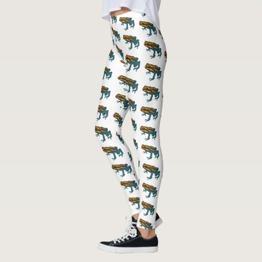 Poison dart frog cartoon illustratie leggings (Links)