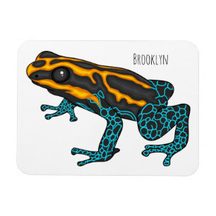 Poison dart frog cartoon illustratie magneet