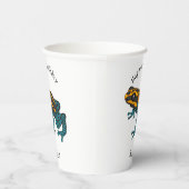 Poison dart frog cartoon illustratie papieren bekers (Rechts)