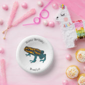 Poison dart frog cartoon illustratie papieren kommen (Feest)