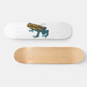 Poison dart frog cartoon illustratie persoonlijk skateboard (Horizontaal)