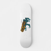 Poison dart frog cartoon illustratie persoonlijk skateboard (Voorkant)