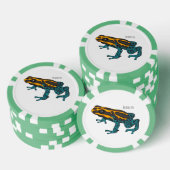 Poison dart frog cartoon illustratie poker chips (Opstapeling)