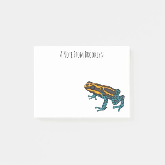 Poison dart frog cartoon illustratie post-it® notes (Voorkant)
