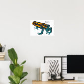 Poison dart frog cartoon illustratie poster (Thuiskantoor)