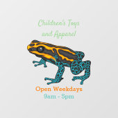 Poison dart frog cartoon illustratie raamsticker (Vel)