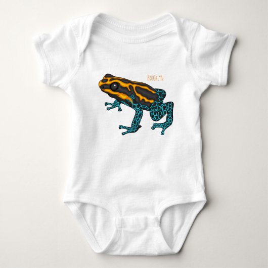 Poison dart frog cartoon illustratie romper (Voorkant)