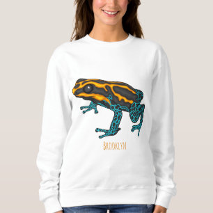 Poison dart frog cartoon illustratie trui