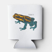 Poison dart frog cartoon illustration blikjeskoeler (Achterkant)