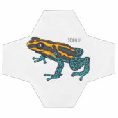 Poison dart frog cartoon illustration voetbal (Enkel)