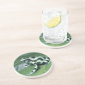 Poison Dart Frog (Dendrobates auratus) Cahuita Zandsteen Onderzetter (Zijkant)