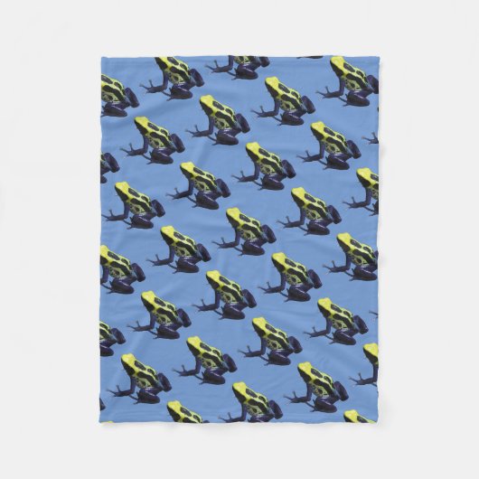 Poison Dart Frog Fleece Blanket Deken (Voorkant)