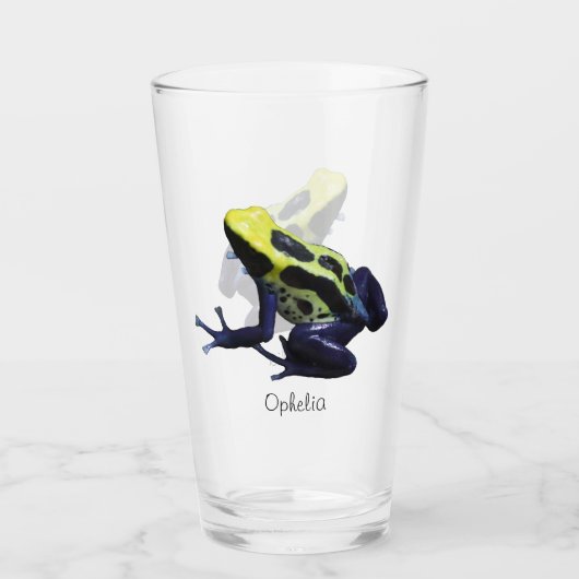 Poison Dart Frog Glass Glas (Voorkant)