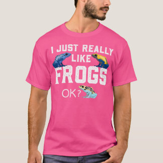 Poison Dart Frog Ik hou gewoon van kikkers T-shirt