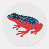 Poison Dart Frog Ronde Sticker (Voorkant)